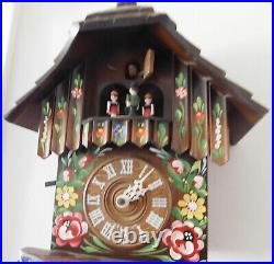 1 Day Regula German Black Forest Musical Cuckoo Clock Germany Hand Painted