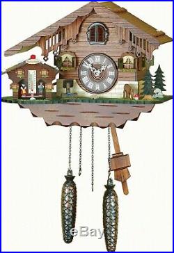 415Q Original Black Forest Cuckoo Clock, with Weather-House, Quartz Incl Batt