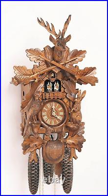 8-Day Deer Head Black Forest House Cuckoo Clock