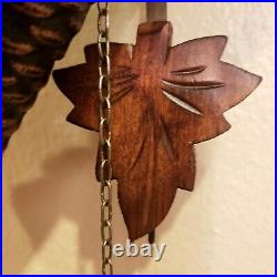 8 Days Large Cuckoo Clock Black Forest. 5 Leaf Made In Germany 12x9