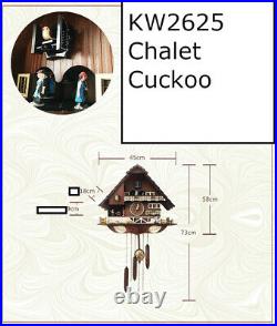 A18KCKW2625MD Kaiser Chalet style Cuckoo Clock