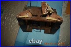 ANTIQUE Black Forest CUCKOO WOODEN PLATES CLOCK MOVEMENT BEHA for parts