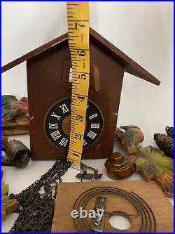 ANTIQUE GERMAN CUCKOO CLOCK For PARTS/REPAIR Only