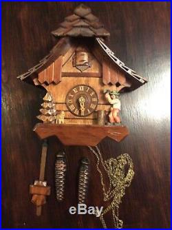 Adolf Herr Cuckoo Clock The Busy Wood Chopper 2003