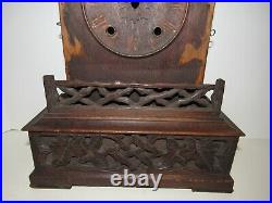 Antique Black Forest Cuckoo Mantel Clock Case For Parts/Project
