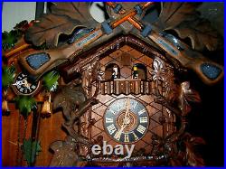 Antique Black forest 8 Day Cuckoo/ Musical 3 Weight clock by REGULA Germany