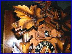 Antique Black forest Cuckoo/ Musical 3 Weight clock by Falstaff Germany