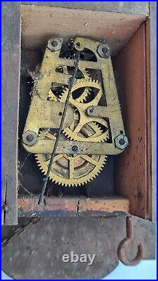 Antique Clock Pendulum Cuckoo Tocante Chime Watch Wood 24h