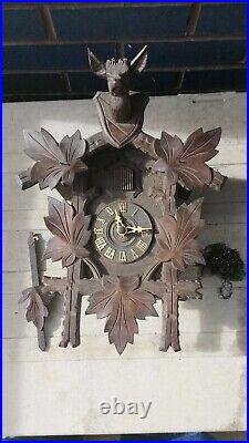 Antique Cuckoo Clock GWO NO WEIGHTS
