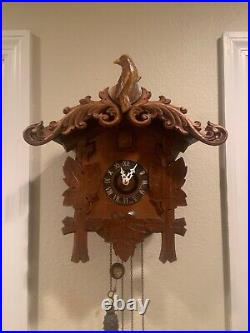Antique Cuckoo Clock Working