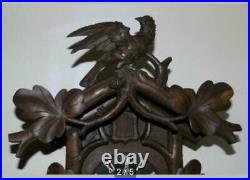 Antique German Black Forest Carved Cuckoo Clock