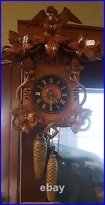 Antique German Cuckoo Wall Clock Schwald 1875s