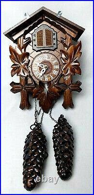 Antique Hubert Herr German Black Forest Cuckoo Clock