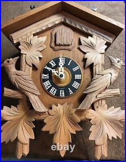 Antique Original Eduard Herr 30 Hour German Black Forest Cuckoo Clock
