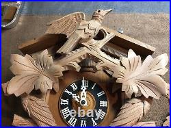 Antique Original Eduard Herr 30 Hour German Black Forest Cuckoo Clock