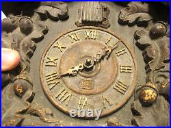 Antique THE LUX CLOCK MFG. INC. Waterbury, N. Y. USA Cuckoo Clock, Wooden, Restore