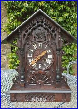 Antique Victorian Black Forest Cuckoo Clock GHS Mantel shelf clock