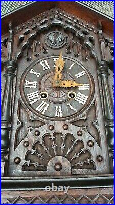 Antique Victorian Black Forest Cuckoo Clock GHS Mantel shelf clock
