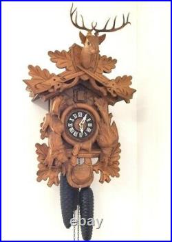 Antique Vintage Rare German Regula Black Forest Hunter Cuckoo Clock 8 Days AS IS