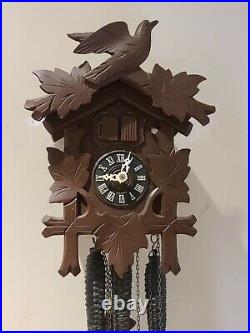 Antique Working REGULA Black Forest Germany Musical 3 Weight Cuckoo Wall Clock