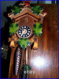 Antique black forest cuckoo/ two Weight clock by Creudent