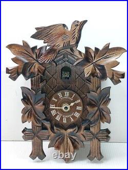 Anton Schneider Cuckoo Clock 1-day Battery Operated / Untested/ Missing Door