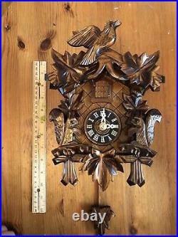 BRAND NEW IN BOX -Black Forest Squirrell Cuckoo Clock- German