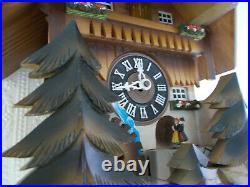 Beautiful Genuine Black Forest Cuckoo Clock With Swiss Musical Movement, 3Weights