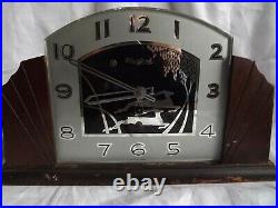 Black Forest Co. Art Deco Mantle Clock Gazelles