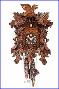 Black Forest Cuckoo Clock 1 day carved new mechanical handmade wood