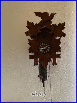 Black Forest Cuckoo Clock-One Day-Hubert Herr-Movement West Germany