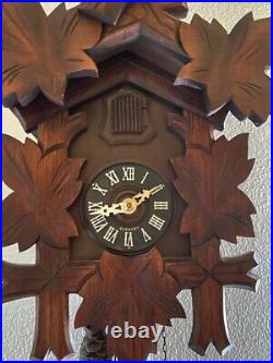Black Forest Cuckoo Clock-One Day-Hubert Herr-Movement West Germany