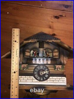 Black Forest Dancer Cuckoo Clock With Music Box. Parts Or Repair Only