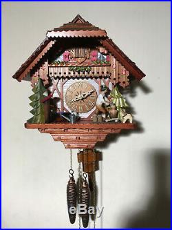 Black Forest Mechanical Cuckoo Clock With Moving Lumberjack