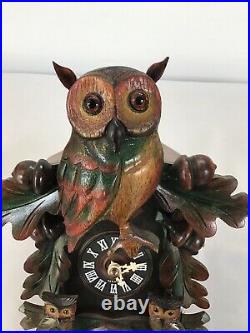 Black Forest Musical Cuckoo Clock By Hubert Herr -animated Figures & Moving Ears