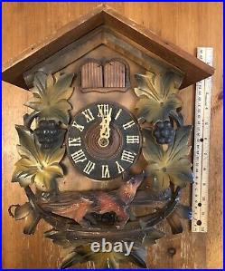 Black Forest Musical Cuckoo Clock-Parts And Or Repair Only. RHS 3 Train Movement