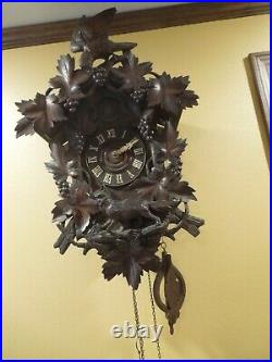 Black Forest Quail cuckoo clock, 1920's, German