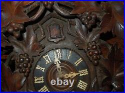 Black Forest Quail cuckoo clock, 1920's, German