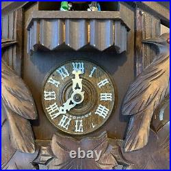 Black Forest Regula Musical Cuckoo Clock Germany Vintage Parts or Repair As Is