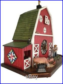 Cuckoo Clock American Barn Farmhouse 8-Day Movement with Music Limited Edition