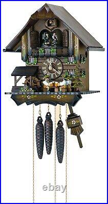 Cuckoo Clock Black Forest house with 4 moving beer drinkers. SC MT 4407/10 NEW