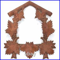 Cuckoo Clock Frame with Birds 11-7/8 inches Tall Antique VS12