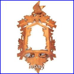Cuckoo Clock Frame with Crown Antique with Bird and Fox GG967