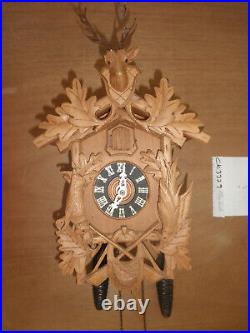 Cuckoo Clock Germa Black Forest Demmler import working Hunter 1 Day CK3329