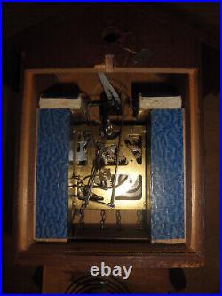 Cuckoo Clock German Black Forest Linden Wood carved Herr working 1 Day CK3141