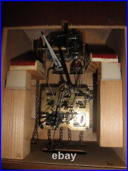 Cuckoo Clock German Black Forest SEE VIDEO just serviced Hunter 1 Day CK3267