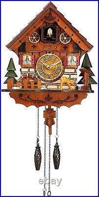 Cuckoo Clock Handcrafted Traditional Black Forest Wood Clock Wall Decor