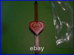 Cuckoo Clock Heart Shaped Pendulum Hand Painted and Made in Germany 7 1/8 Long
