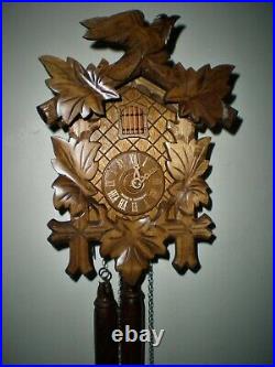 Cuckoo Clock, High Quality, All Wood, Fine Adjustment Pendulum, Night Shut Off