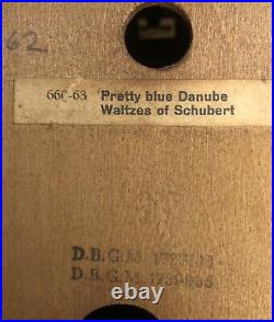 Cuckoo Clock Pretty Blue Danube Waltzes of Schubert Germany 660-73 For Parts